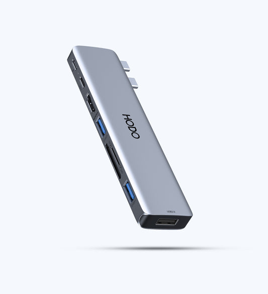 USB C Adapter für MacBook Pro Air, MacBook Hub 8-in-2, Mac Pro Accessories mit 4K HDMI,Thunderbolt 3(Support 5K@60Hz/40Gbps/100W PD),USB 3.0/2.0, SD/TF für M3 M2 M1 2023 2022 2021