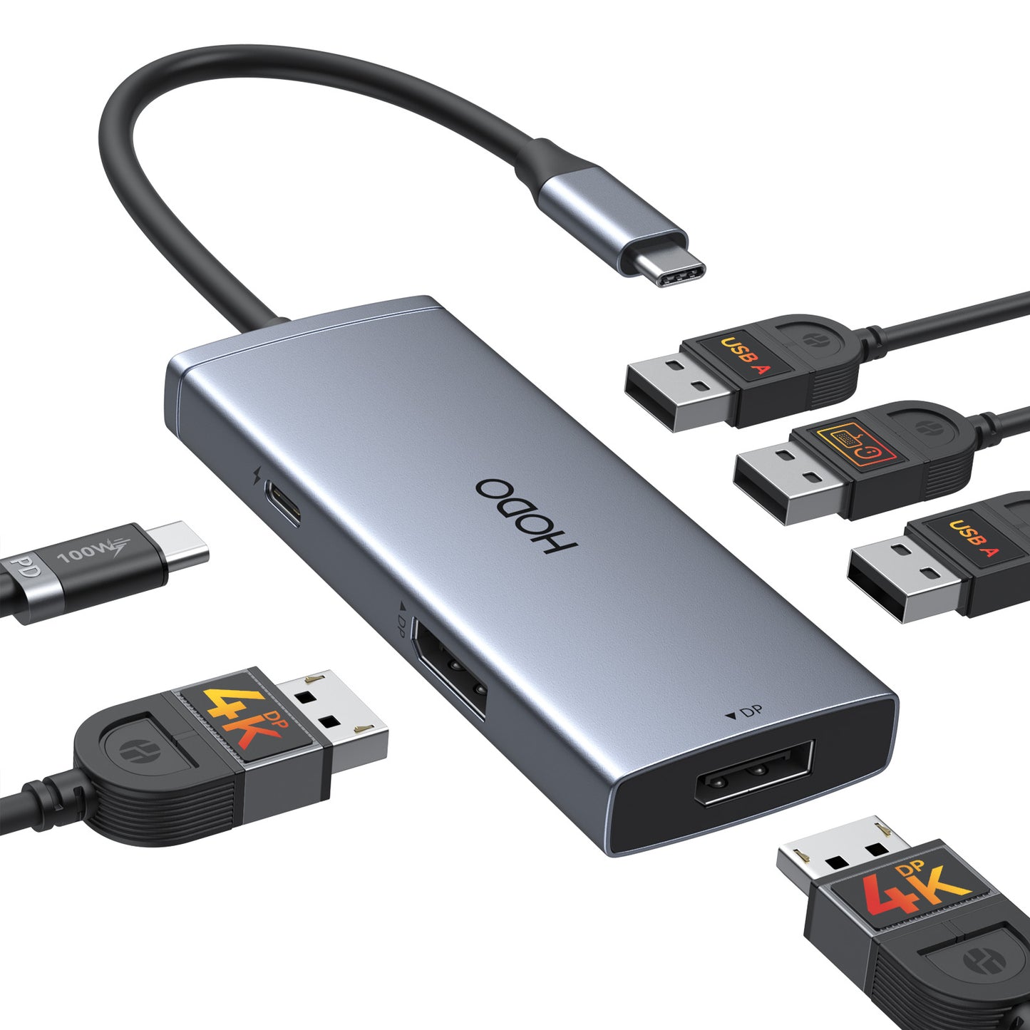 Docking Station USB C 2 Displayport, Dockingstation Laptop 2 Monitore mit Dual 4K Displayport, 3 USB Anschlüssen, PD für Windows,Surface Pro, Dell, Lenovo,HP, Thinkpad